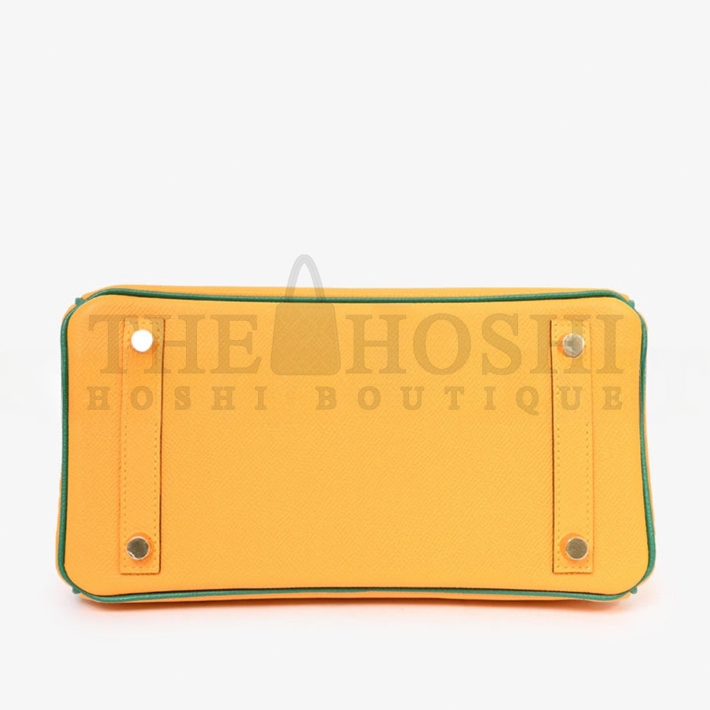 H**me5 BIRKIN 30 TOGO LEATHER SUN YELLOW AND PEACOCK GREEN WITH GOLD BUCKLE BAG H028365CC30 (30*23*15cm) Master Quality